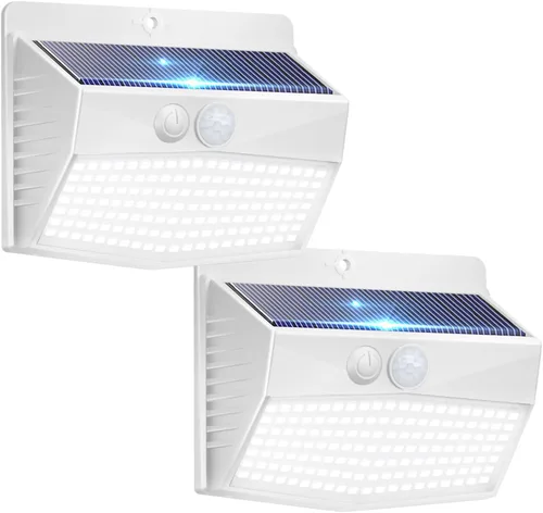 Vista 41 de Peasur 1 paquete de luces solares con sensor de movimiento para exteriores