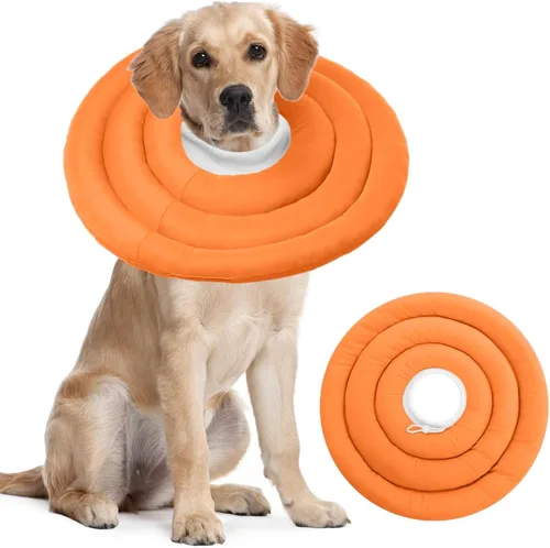 Vista 49 de IDOMIK - Collar de recuperación para perros, cono suave impermeable para perros después de la cirugía Comfy Protective Elizabethan Collar