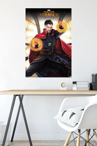 Vista 4 de Trends International Marvel Doctor Strange - Póster de pared de tragaluz, 34 pulgadas de largo x 22.4 W, versión premium sin marco