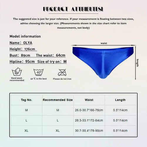 Vista 5 de CHICTRY Calzoncillos sexis para hombre, elásticos, de tiro bajo, brillantes, lisos, sin costuras, para hombre
