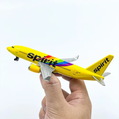 Vista 7 de AVIAMUSE Spirit modelo de avión, avión de librea arco iris, adecuado para colección y exhibición