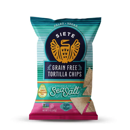 Vista 9 de Siete Chips de tortilla sin granos, sin gluten, aprobados por Whole30, paleo, vegano, sin OMG, chips de inmersión, 5 onzas (paquete de 3)