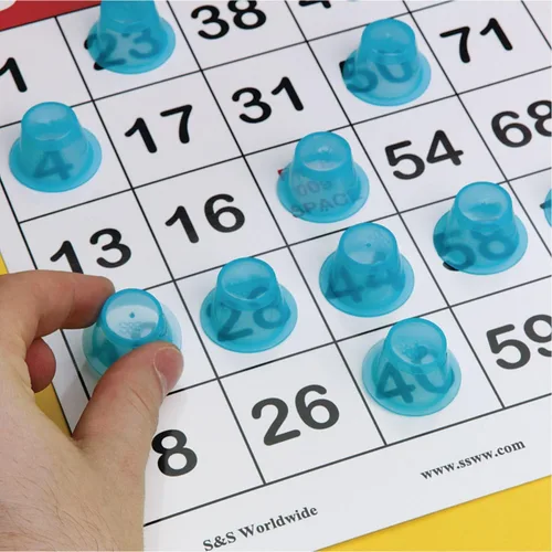 Vista 3 de Apilamiento de fichas de bingo 3-D (paquete de 250)