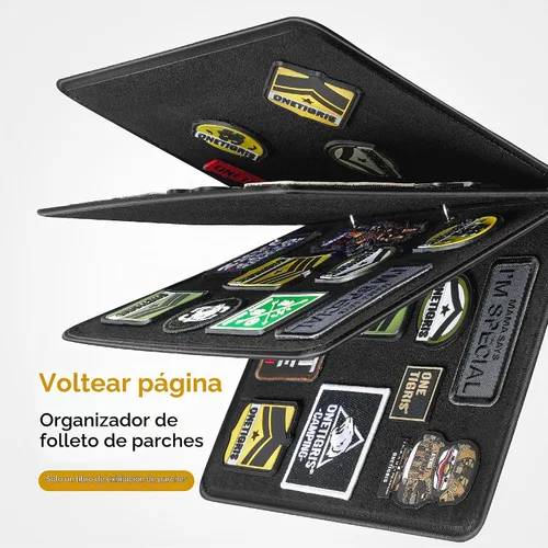 Vista 3 de OneTigris Tablero de parches, soporte de exhibición de parches tácticos de Negro