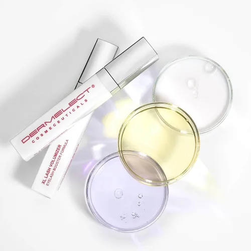 Vista 9 de Dermelect Volumizador de pestañas XL para pestañas y cejas suero antienvejecimiento con péptidos, tratamiento acondicionador para pestañas y cejas