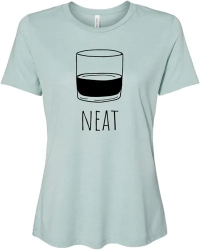 Vista 24 de Cute Women's Screen Printed Crew Neck Tee, Shirts With Sayings, Dusty Blue or Olive
