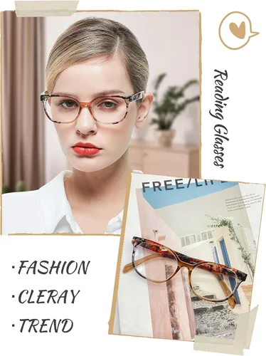 Vista 2 de MARE AZZURO Gafas de lectura grandes para mujer, lector 0 1 1.25 1.5 1.75 2 2.25 2.5 2.75 3 3.5