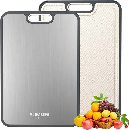 Vista 8 de SUMZZZ Tabla de cortar de titanio, Titanio/PP de grado alimenticio 15 "×