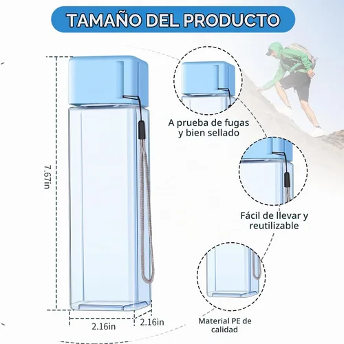 Vista 7 de mwellewm Paquete de 24 botellas de agua de plástico a granel para niños y Colorido
