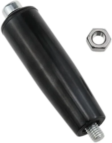 Vista 2 de Manijas giratorias Remolque Jack M8 Manijas roscadas Manivela volantes con tuercas 2pcs (negro)