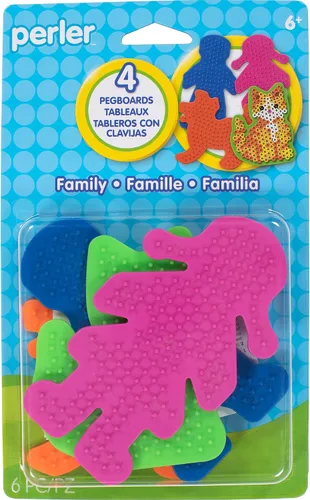 Vista 8 de Perler Tableros pequeños con forma divertida para cuentas fusibles, surtido, 8.5 x 5.25 x 2, paquete de 5