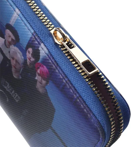 Vista 4 de Kpop Stray - Carteras largas de cuero para niños, para regalos de fans