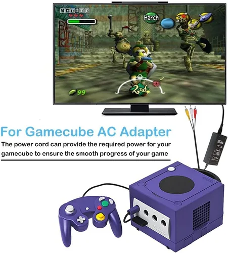 Vista 3 de Gamecube Power Cord AC Power Supply Adapter for Nintendo GameCube NGC System Console 12v wall charger RSUGCPSU