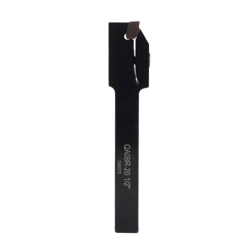 Vista 2 de Soporte de separación de ranurado de torno indexable de 1/2 "x 1/2" QA08R-20 con 1 pieza de inserción de carburo GTN-2 Herramienta de corte de torno