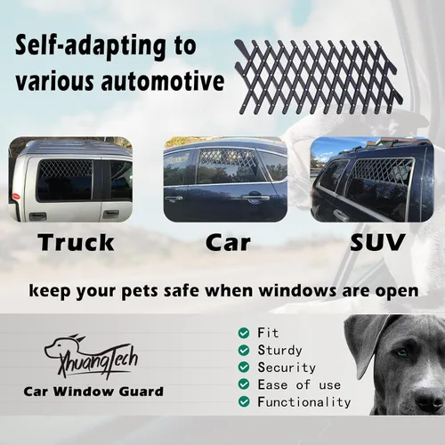 Vista 2 de XianghuangTechnology Puerta de ventana para mascotas, rejilla de ventilación universal para mascotas, perros y cachorros, protector de ventilación