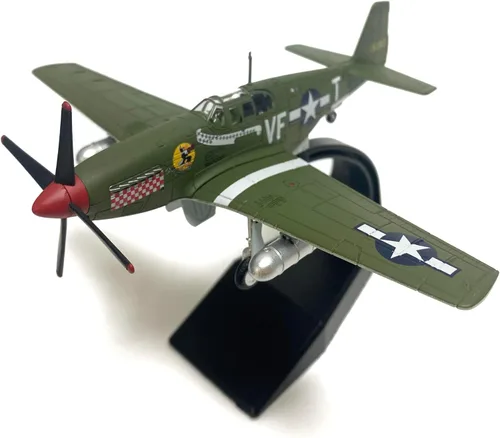 Vista 4 de Modelo de avión fundido a troquel P-51 Mustang 1/72 de América del Norte