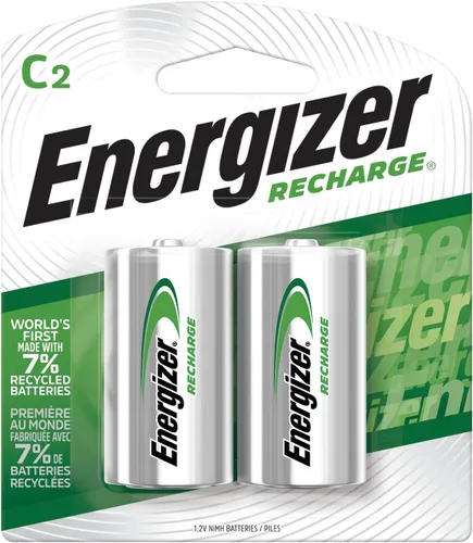 Vista 6 de Energizer Pilas recargables C, Batería recargable C precargada, 2