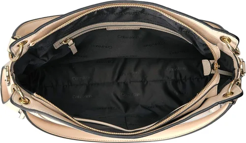 Vista 5 de Calvin Klein Melanie Pebble cuero Slouchy Zip Face Hobo