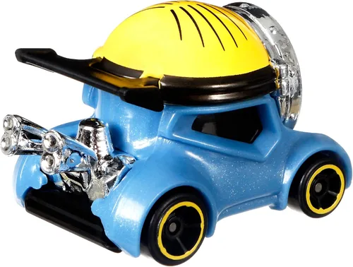 Vista 2 de Hot Wheels Carácter Cars Minions El ascenso de Gru Stuart 1:64 Escala DieCast Vehículo 1/6