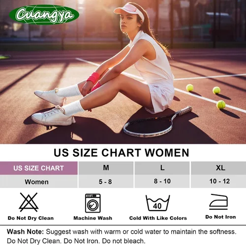 Vista 6 de Calcetines deportivos de compresión acolchados para mujer, 5 pares