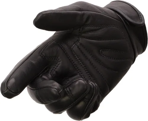 Vista 3 de Milwaukee Leather Guante de piel de vaca para hombre MG7535 con dedos flexibles, palma de gel