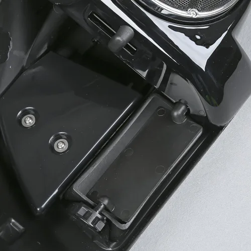 Vista 5 de Carenado inferior de pierna ventilada + altavoces de 6.5 pulgadas con rejillas para Harley Touring Road King FLHR Road Glide FLTRX Street Glide FLHX