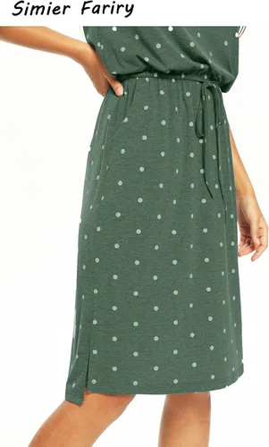 Vista 2 de Simier Fariry Womens Hide Belly Work Casual Midi Dresses with Pockets