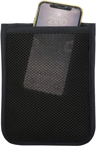 Vista 5 de RFID Bloqueo Stash Cuello Billetera, Pasaporte Titular Bolsa De Viaje Para Mujeres Hombres - Negro, Negro -, Cartera Rfid