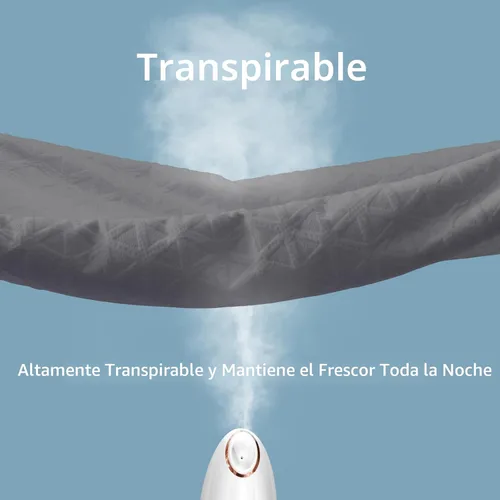 Vista 5 de Protector de colchón impermeable premium tamaño twin, cubierta de cama transpirable de tela de aire 3D refrescante, funda de almohadilla de colchón