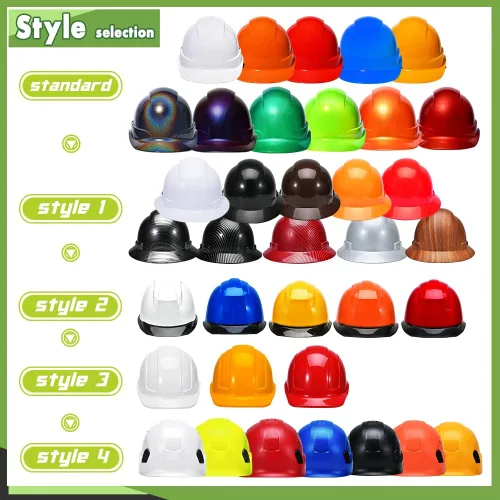 Vista 5 de Casco de seguridad con logotipo personalizable, protector para la cabeza, para trabajo al aire libre (naranja (nuevo estándar))