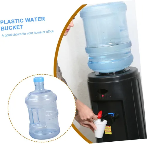 Vista 9 de Luxshiny Cubo de agua purificado de plástico con mango para uso y almacenamiento para acampar e hidratación diaria