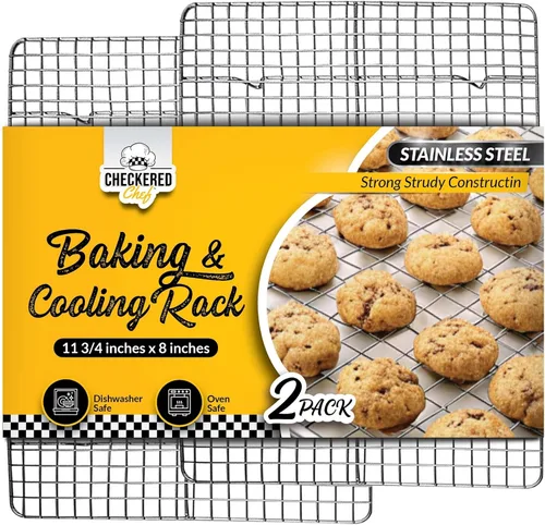 Vista 11 de Checkered Chef Estantes de enfriamiento plegables - Estante para hornear