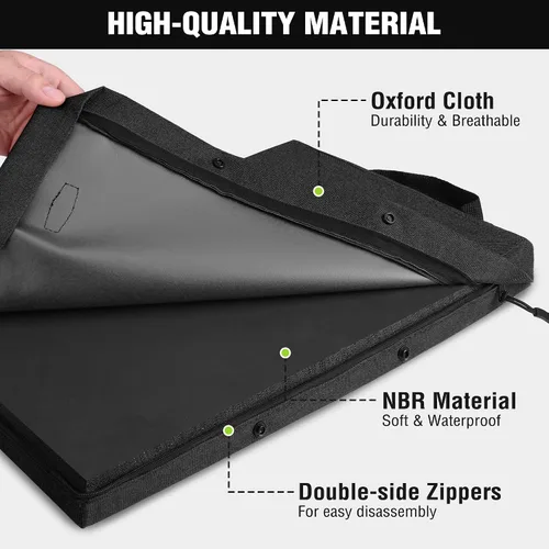 Vista 4 de WORKPRO Almohadilla para Arrodillarse de 17" con Cubierta Removible, Almohadillado Suave para la Rodilla, Almohadilla Grande de Espuma