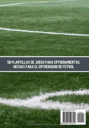 Vista 2 de Cuaderno de entrenamientos Diario del entrenador de fútbol - 50 plantillas de juego para completar - Regalo para entrenadores - Formato de 7"x10