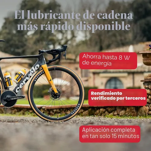 Vista 2 de SILCA Mezcla de cera de cadena de bicicleta secreta, lubricante de cadena
