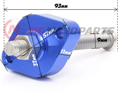 Vista 5 de MC MOTOPARTS CNC ajustable HP Manual Cam cadena tensor compatible con DRZ 250 01-07 02 03 04 05 06 (azul)