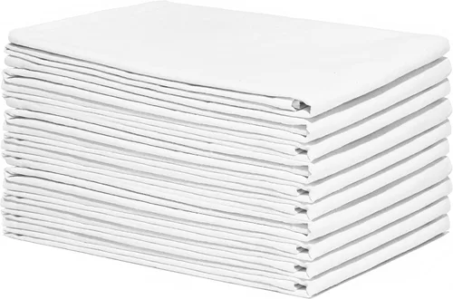Vista 13 de Toallas de saco de harina Beige - 100% algodón orgánico, paquete de 5, 68.6 x 68.6 cm, toallas de cocina beige altamente absorbentes - Toallas