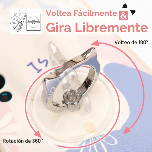 Vista 5 de Soporte de Anillo para Teléfono Gato - EI Sonador Soporte Transparente para Anillo de Teléfono Claro Soporte con Agarre de Dedo