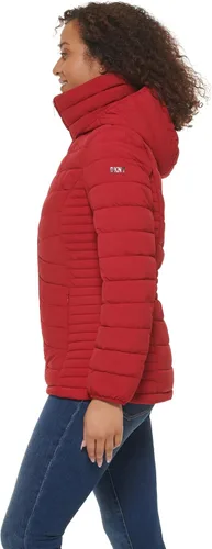 Vista 3 de DKNY Chaqueta elástica plegable de ropa exterior para mujer
