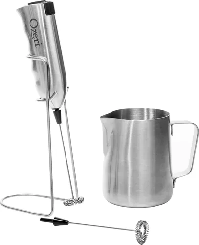 Vista 10 de Máquina para hacer espuma con leche Ozeri Deluxe, acero inoxidable, 4 accesorios para hacer espuma