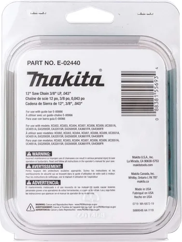 Vista 3 de Makita E-02440 Cadena de sierra de 12" 3/8" LP, .043