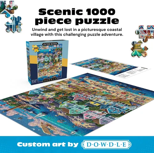 Vista 2 de Buffalo Games Eric Dowdle Outer Banks - Rompecabezas de 1000 piezas - 26.75 x 19.75 pulgadas, rectangular, diagrama de referencia incluido, arte