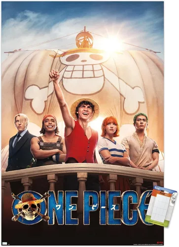 Vista 11 de Trends International Netflix One Piece - Póster de pared de una hoja, 14.72 x 22.37 pulgadas, versión enmarcada dorada Versión con marco dorado
