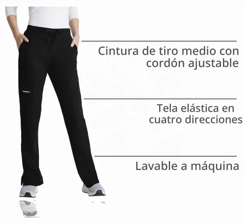 Vista 4 de BARCO Skechers Vitality Charge - Pantalón deportivo ajustado para mujer, pantalones de tiro bajo con pierna cónica y elástico en 4 direcciones Negro