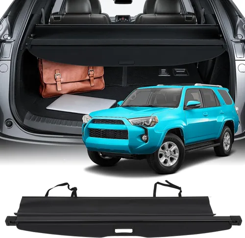 Vista 34 de SCITOO Cubierta de carga 2022-2024 para Jeep Grand Cherokee, accesorios retráctiles para maletero trasero, antimiradas, cubierta de seguridad