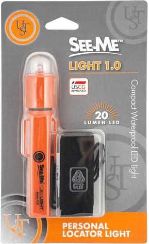 Vista 2 de UST See-Me 1.0 - Luz LED impermeable para emergencias, camping, senderismo y supervivencia al aire libre