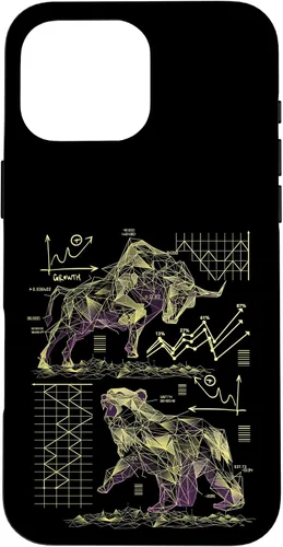 Vista 19 de Shareholder Stock Market Bull vs Bear Stock Trader Case for iPhone 17
