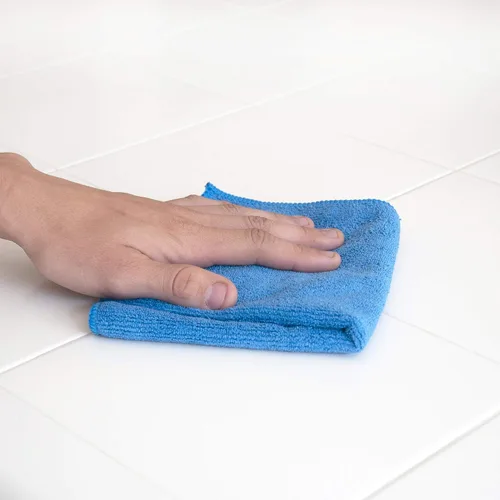 Vista 6 de CleanAide Toallas de limpieza de microfibra ultra absorbentes de 300 GSM para cocina, automóvil y hogar, paños reutilizables sin pelusas, sin Azul