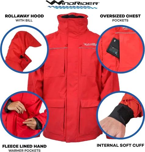 Vista 3 de WindRider Pro Foul Weather Gear - Traje de lluvia, transpirable e impermeable