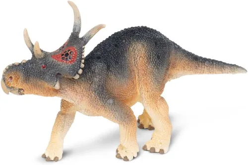 Vista 3 de Safari Ltd. Diabloceratops - Figura detallada de dinosaurio de 5.75 pulgadas, juguete educativo para niños, niñas y niños a partir de 3 años